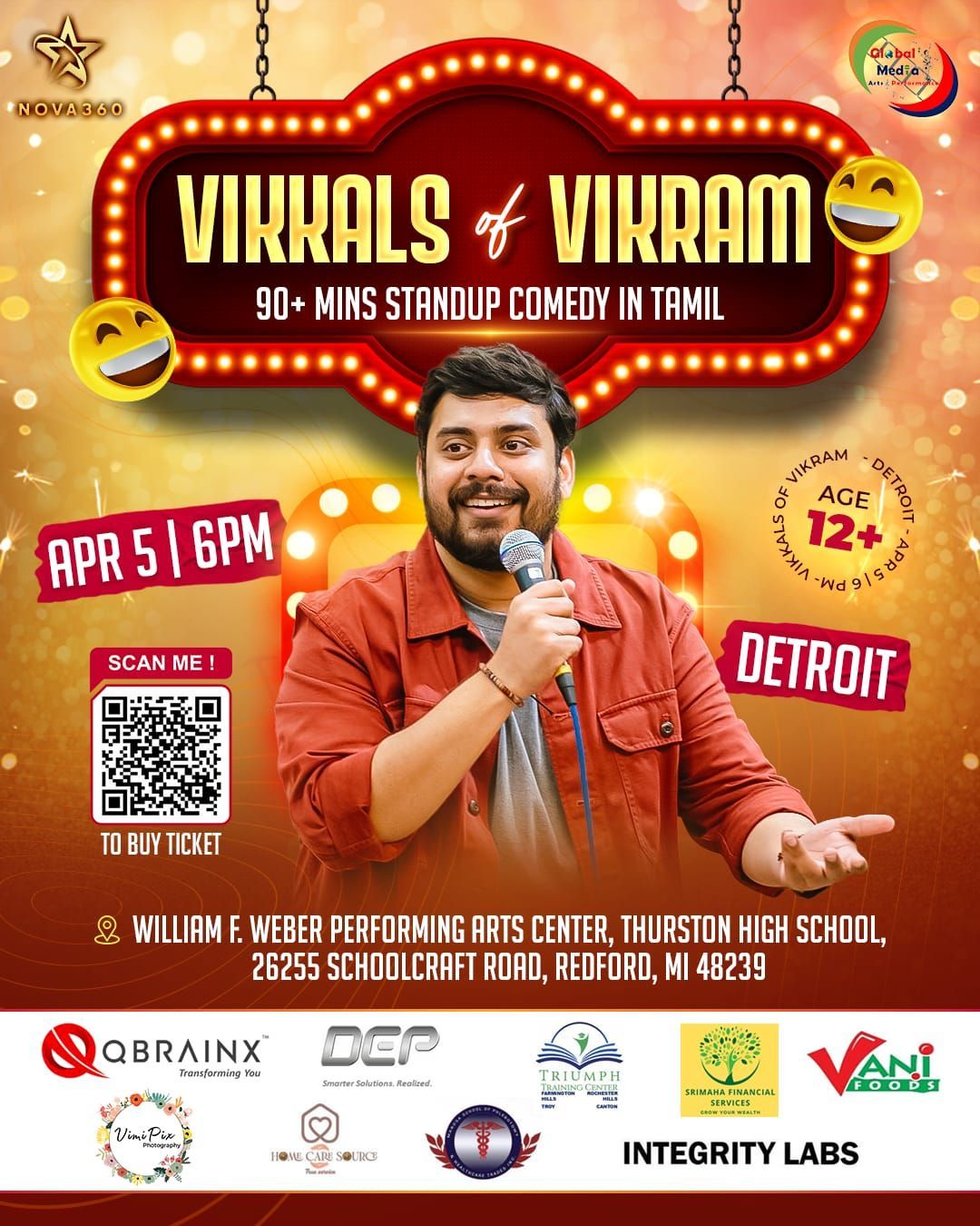 Vikkals of Vikram - Detroit - Comedy Show