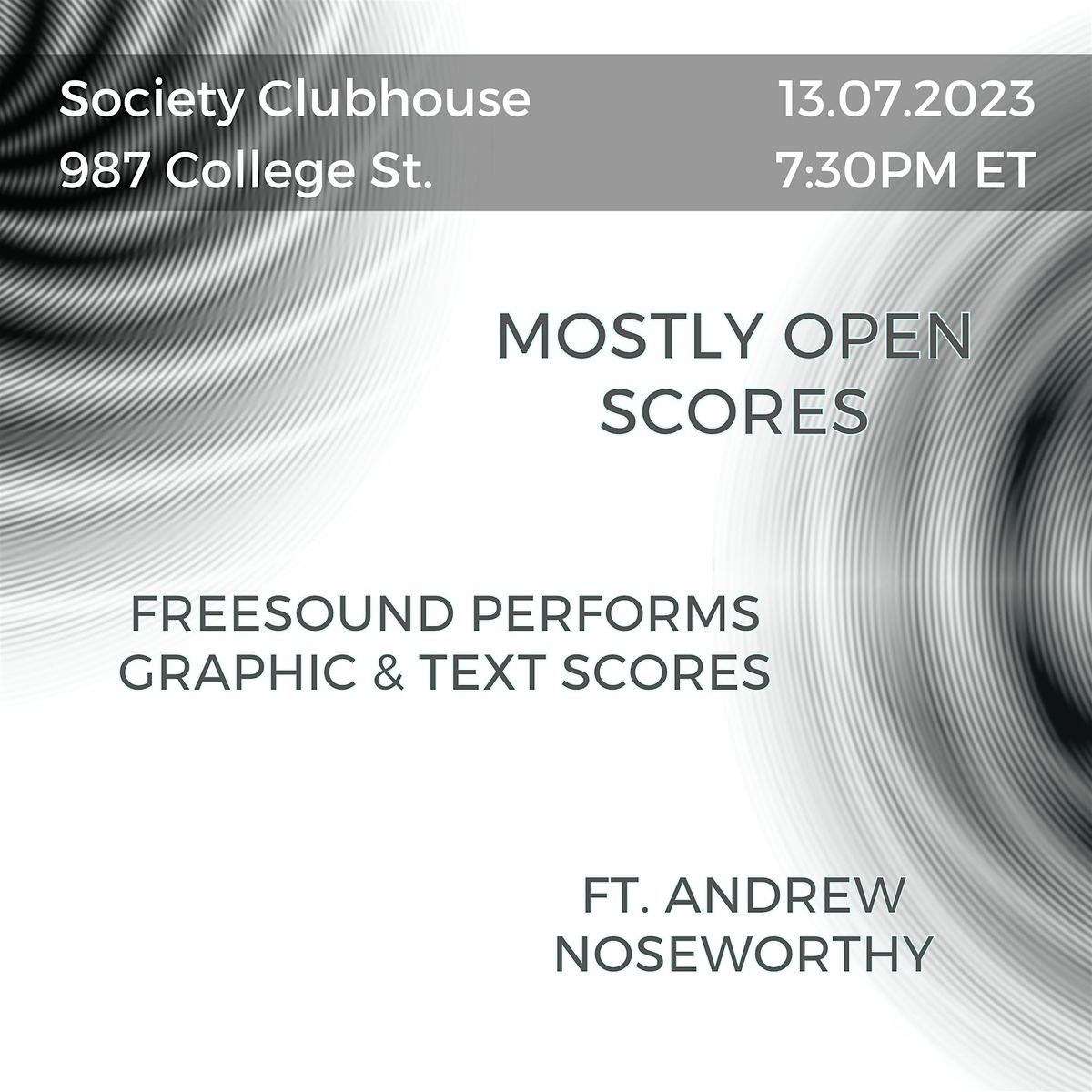 Freesound Presents: Mostly Open Scores