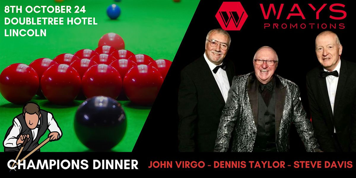 An evening with 3 snooker legends