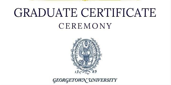 Graduate Certificate Commencement Ceremony