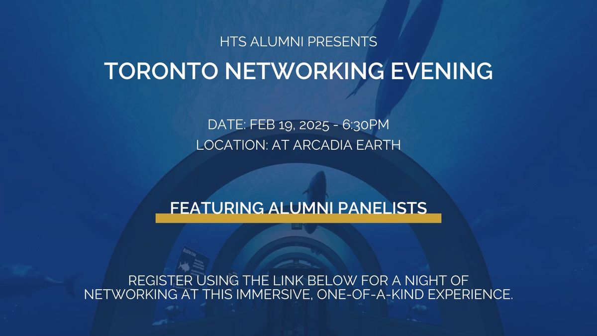 Toronto Networking Evening