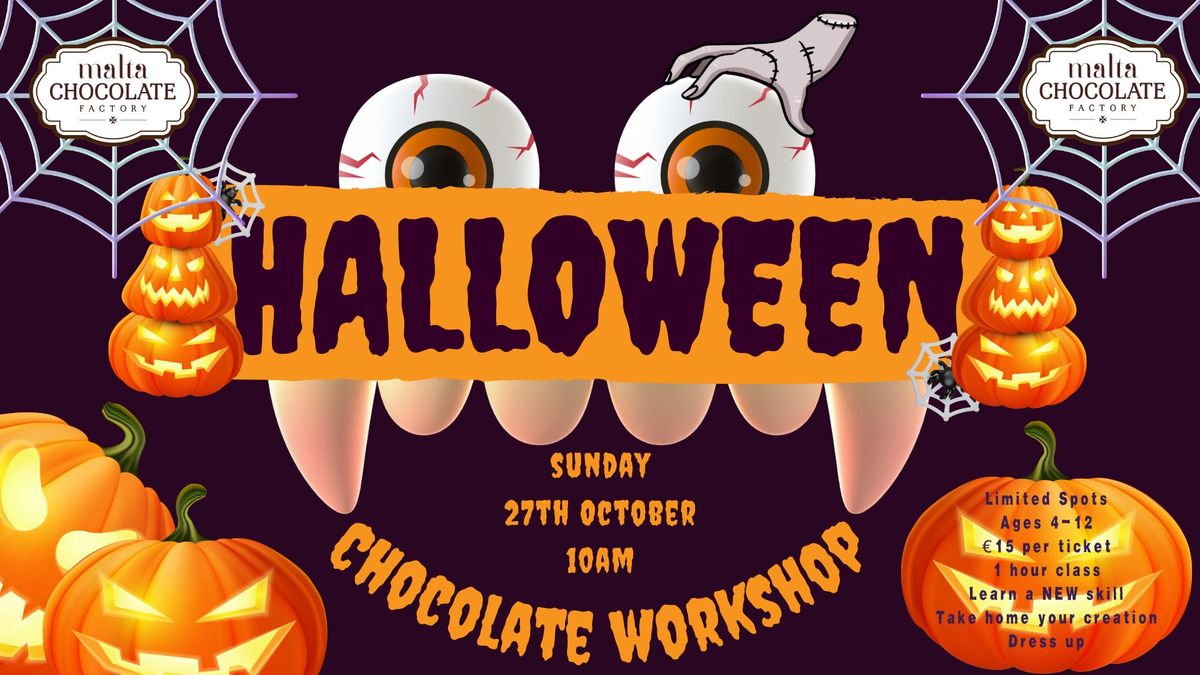 Halloween Children\u2019s Chocolate Making Class - 27th October 10AM SESSION