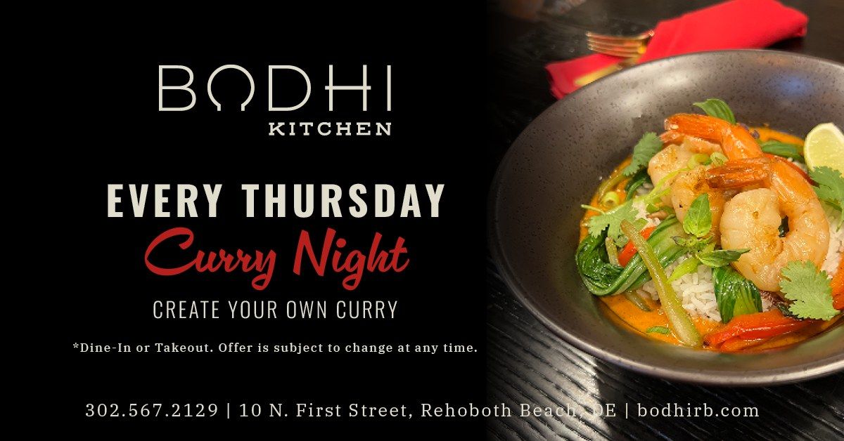 Curry Night on Thursdays at Bodhi Kitchen