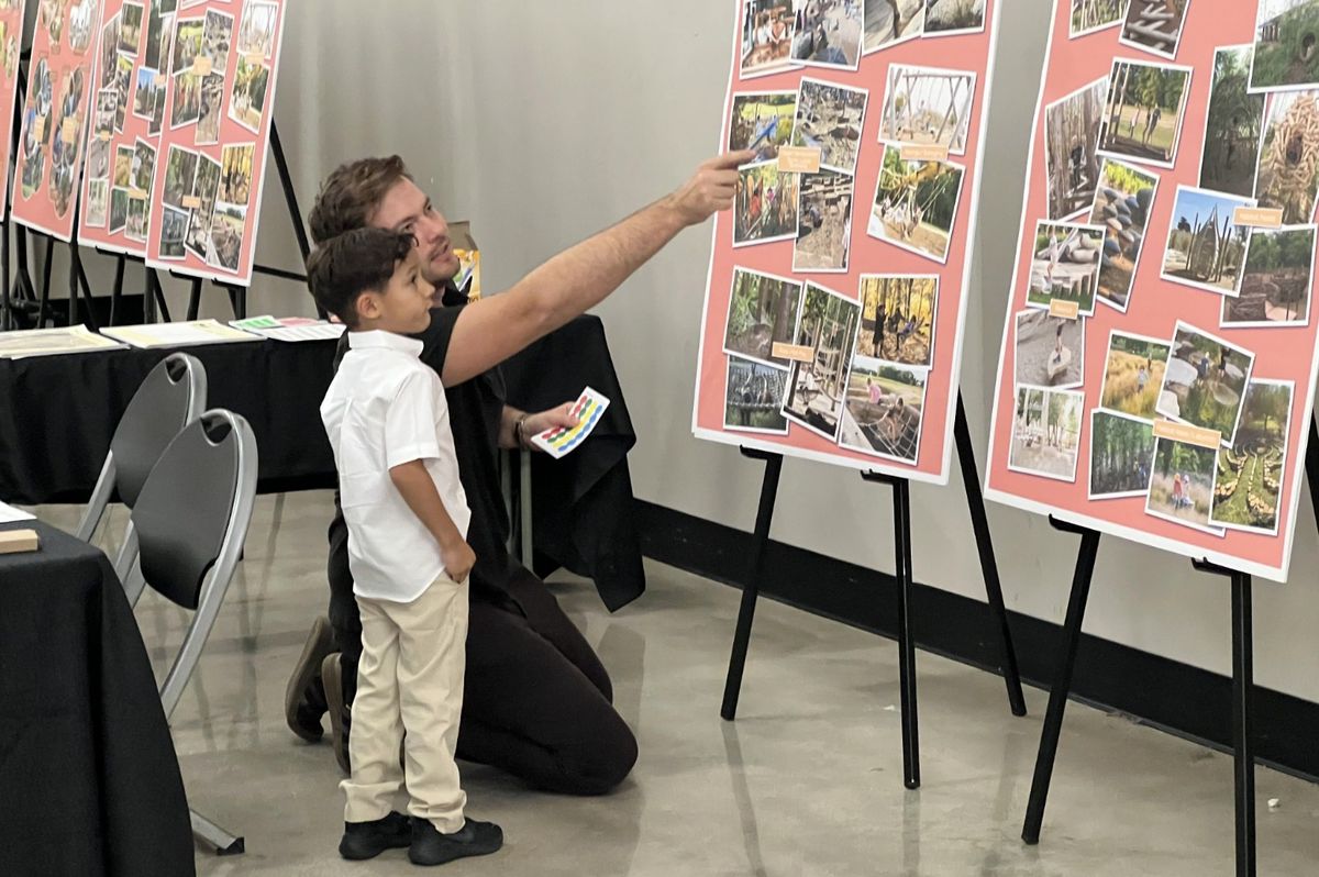 Design Reveal Community Meeting for New Nature Playscape