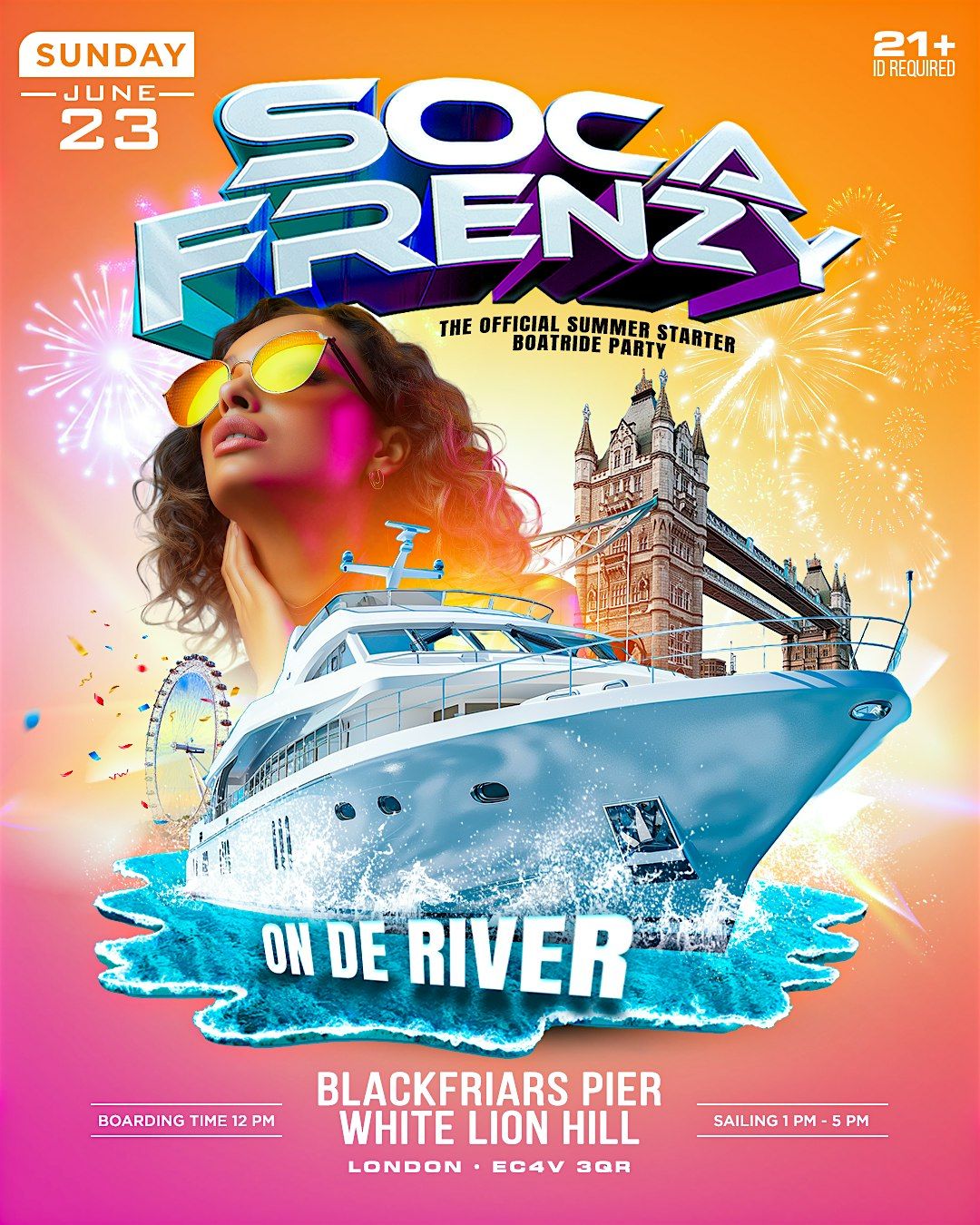 Soca Frenzy On De River - The Official Summer Starter Boatride Party