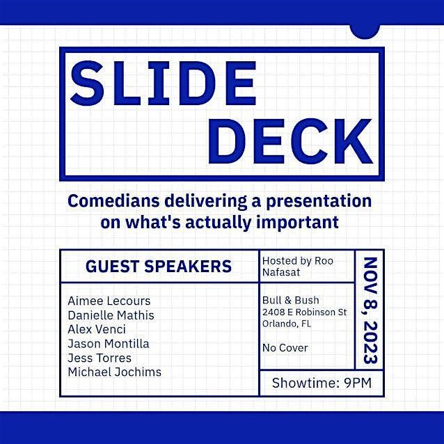 Slide Deck - Comedians Delivering a Presentation on What's Important