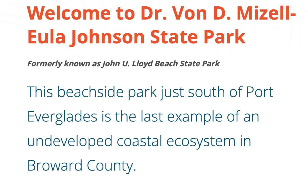 FIGHT for Florida Parks, Broward 