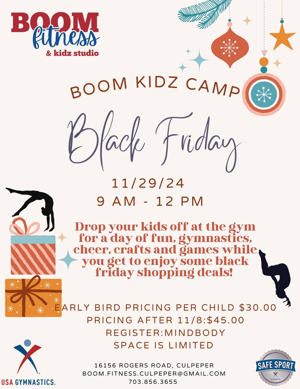 BOOM KIDZ Black Friday Camp