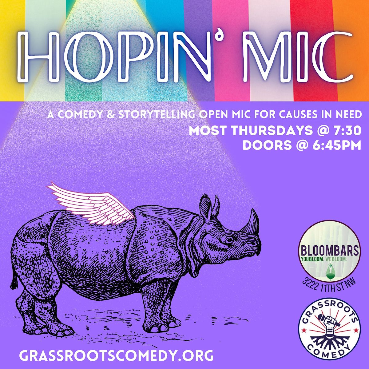 Hopin' Mic: A Comedy & Storytelling Open Mic for Causes in Need