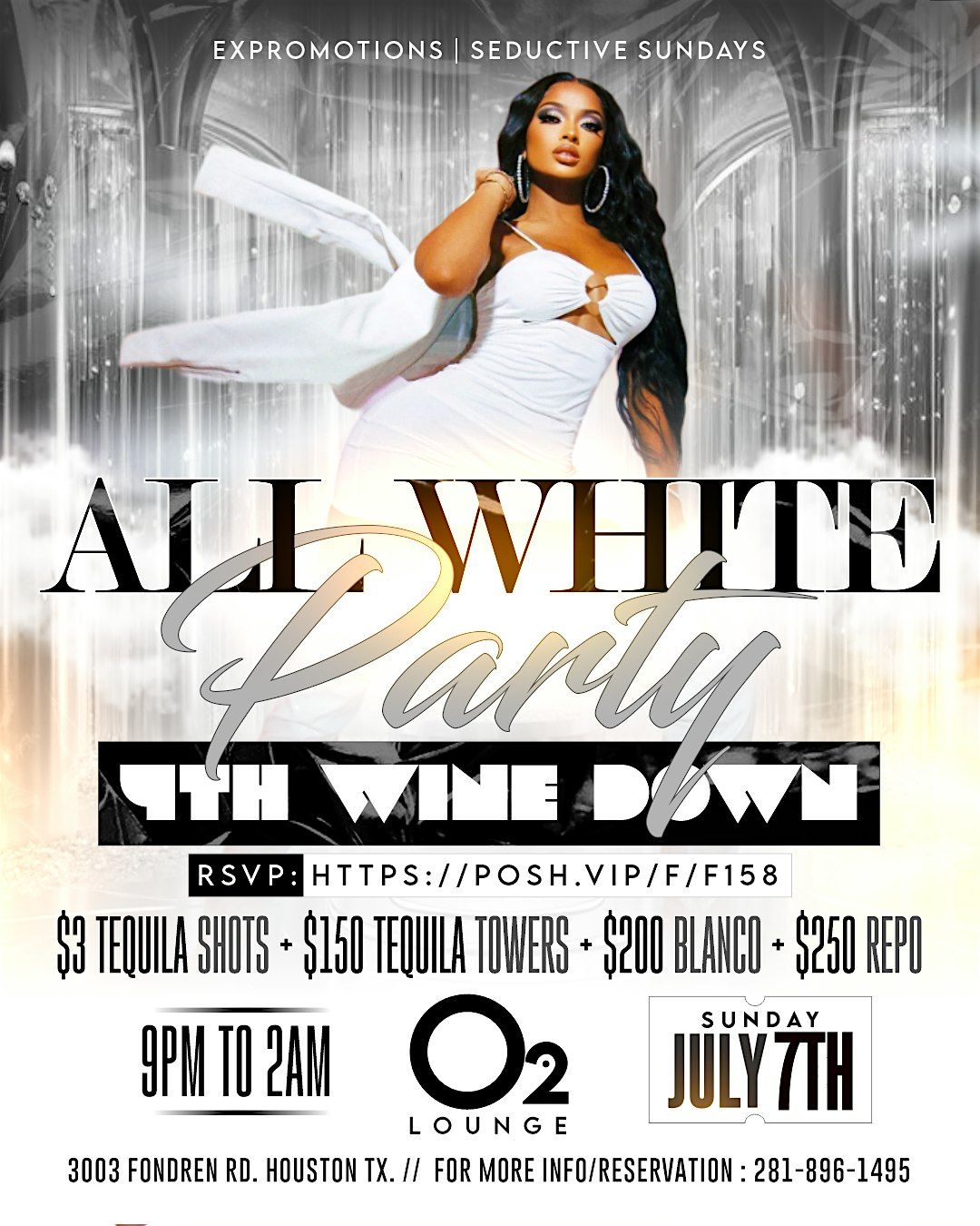 ALL WHITE PARTY ( 4th of July Wine Down) SUN JULY 7TH | O2 LOUNGE