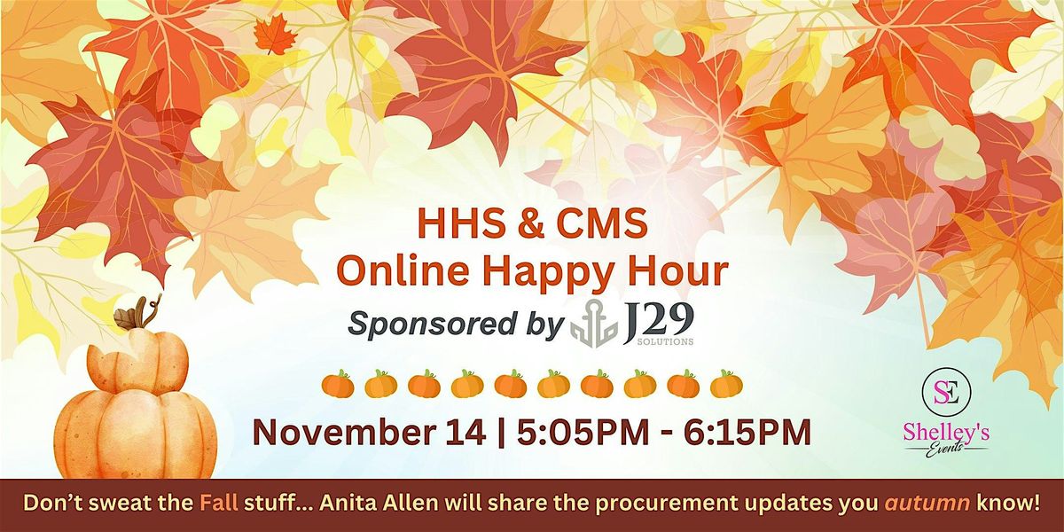 HHS & CMS Online Happy Hour sponsored by J29