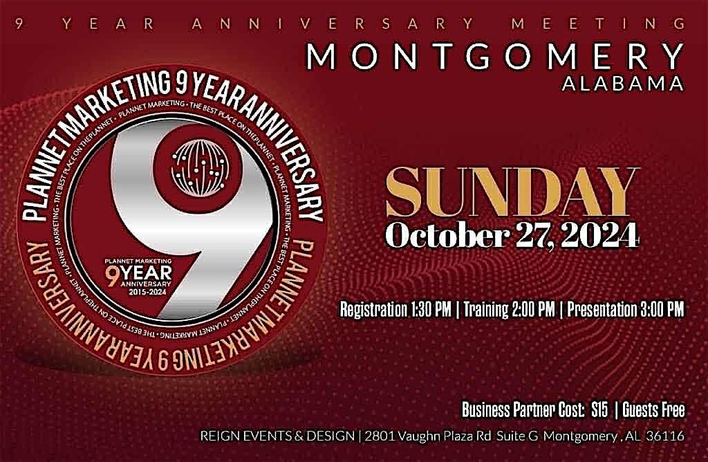 PlanNet Marketing -9th Anniversary Super Sunday -- Montgomery, AL