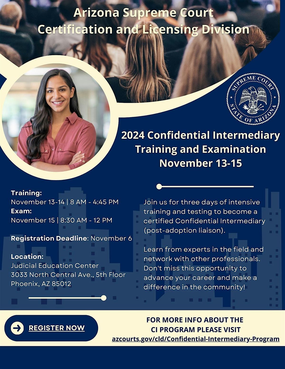 2024 Confidential Intermediary Training and Examination November 13-15