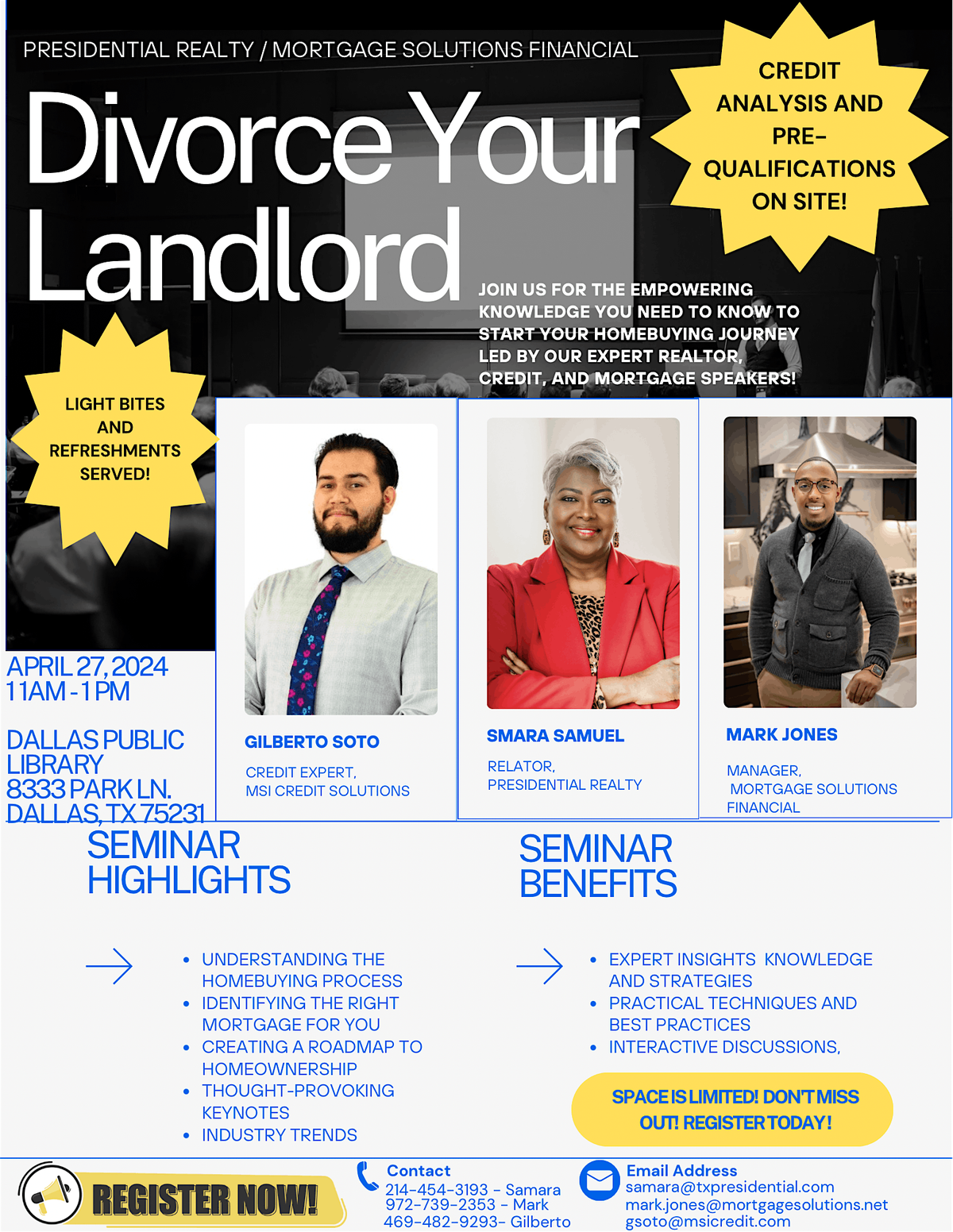 Divorce Your Landlord Homebuyer Seminar