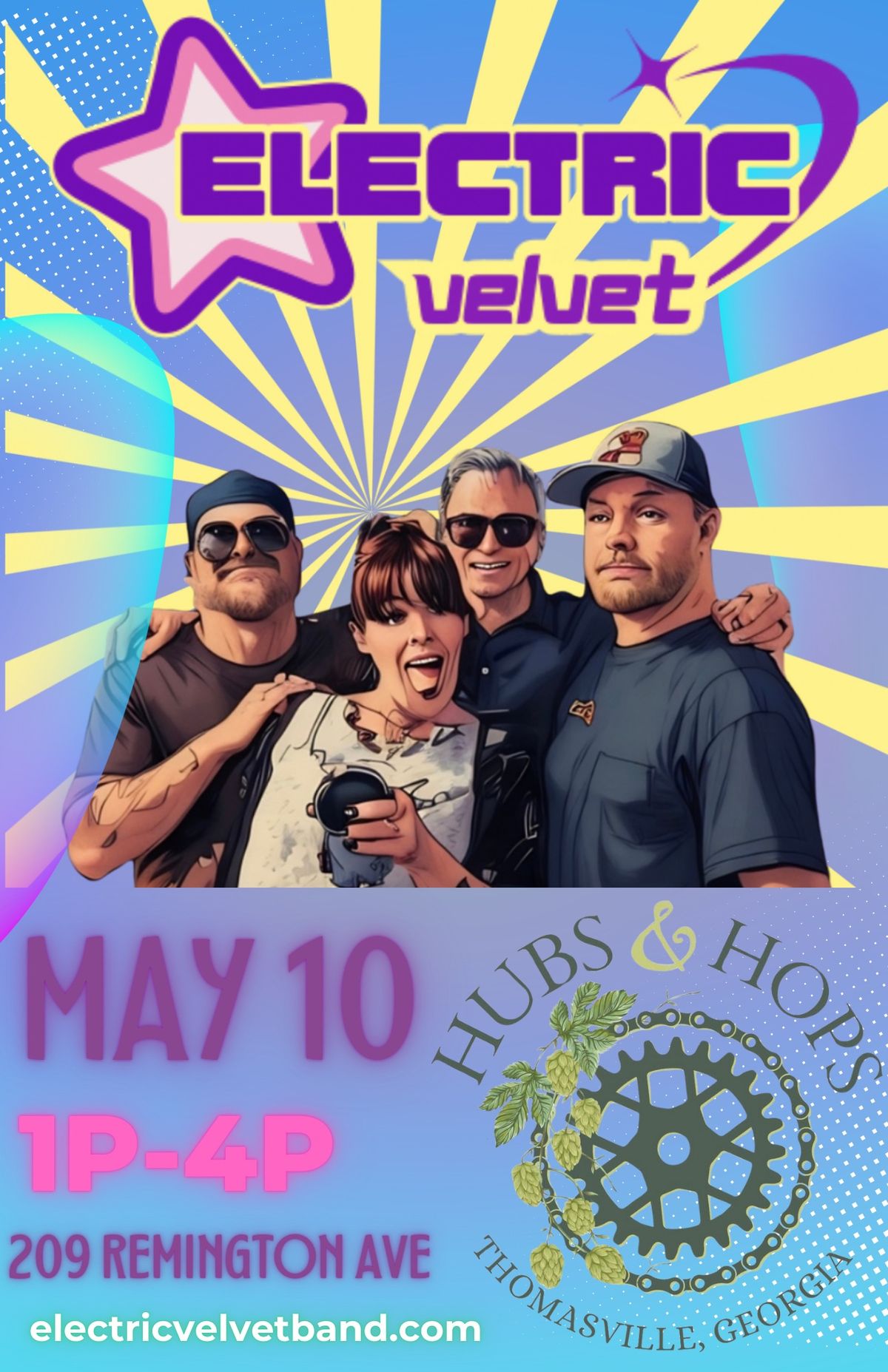 Electric Velvet Live at Hubs and Hops