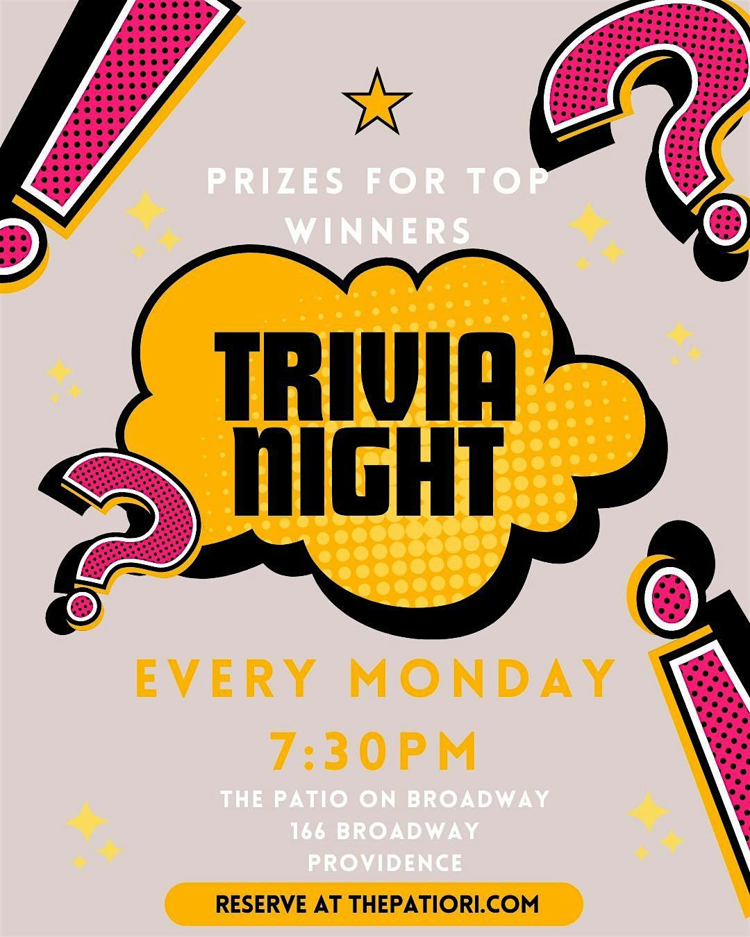 Trivia with Comedian - The Patio on Broadway Restaurant