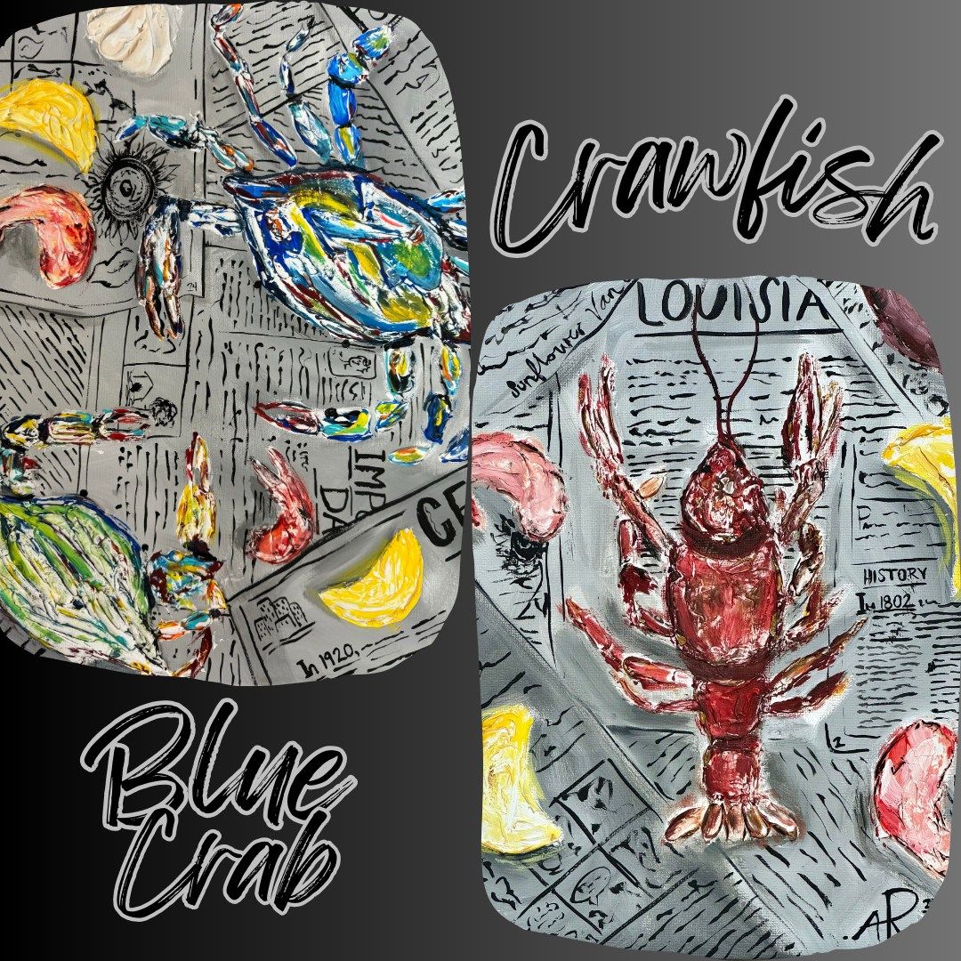 Textured Blue Crab or Crawfish
