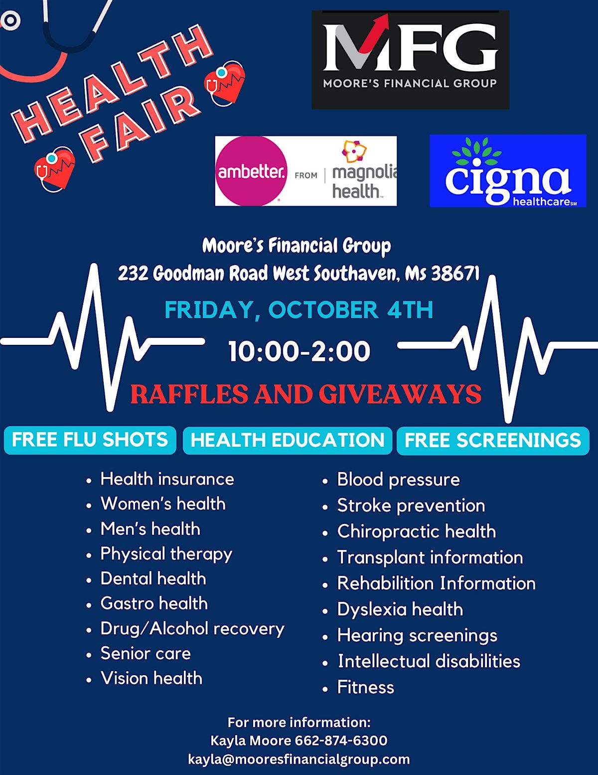 Moore's Financial Group Health Fair