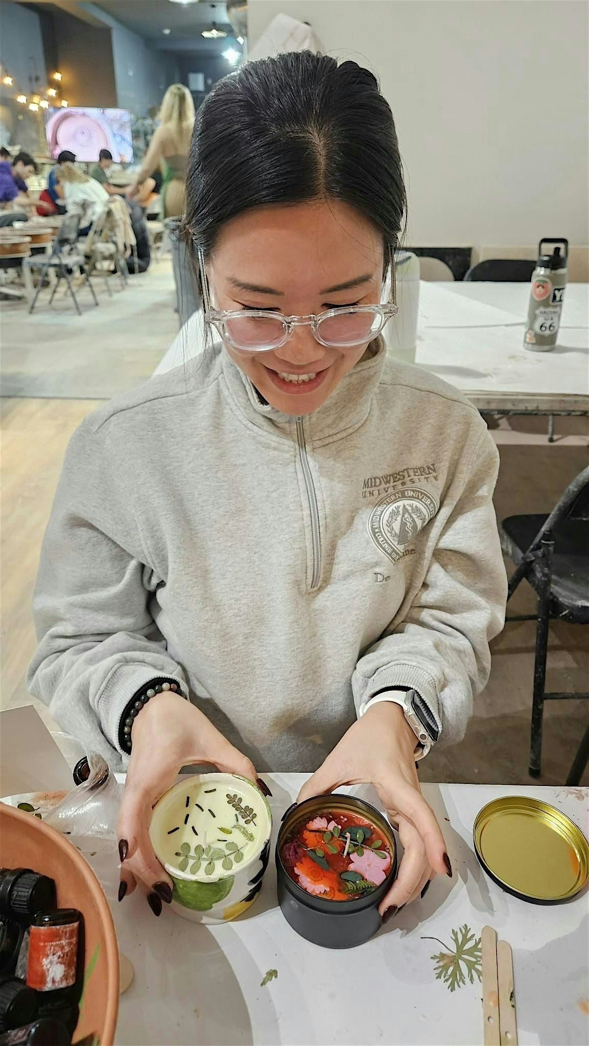 35$ Morning  Aromatherapy Candle Making Workshop