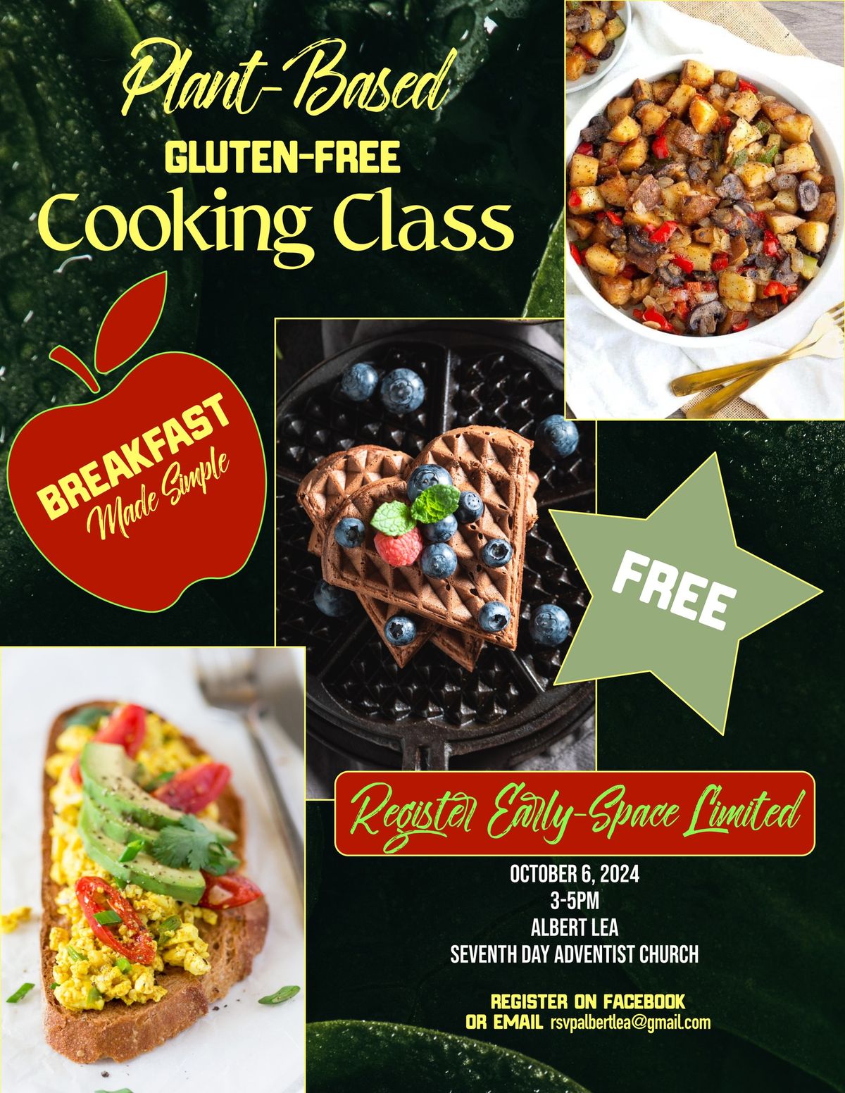 Gluten-Free Plant Based Cooking Class: Breakfast Made Simple