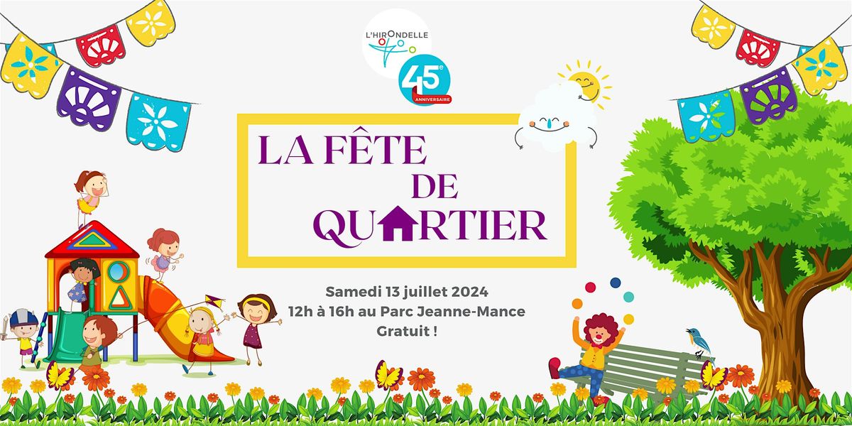 La f\u00eate en famille dans le quartier