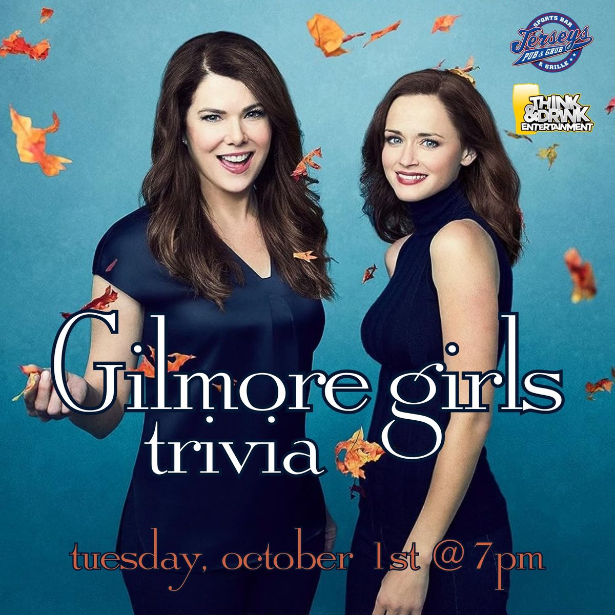 Gilmore girls trivia @ Jerseys Pub and Grub (Cedar Rapids, IA) \/ Tuesday, October 1st @ 7pm