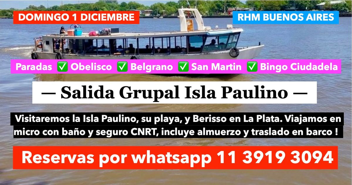 Salida Grupal Isla Paulino 