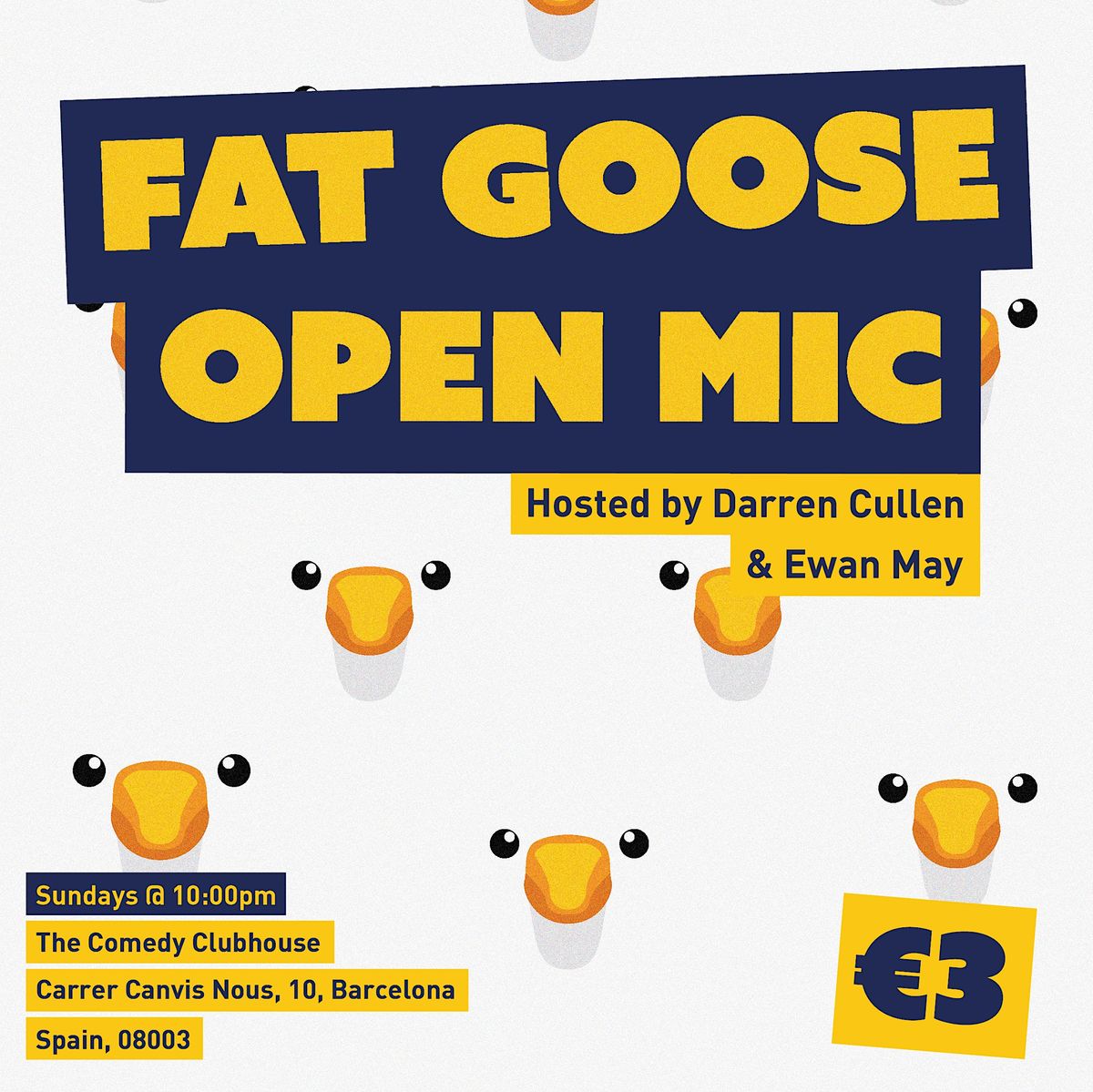 Fat Goose \u2022 Open Mic Comedy in English \u2022 Tuesday
