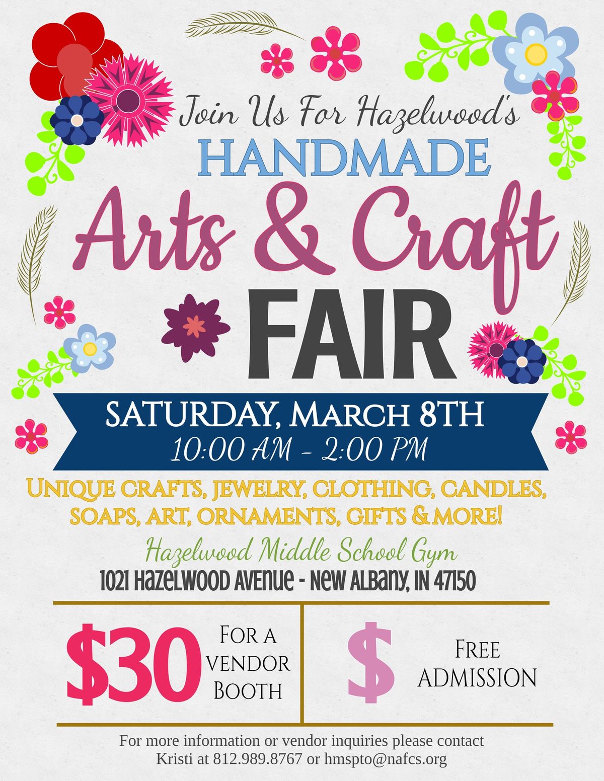 Hazelwood's Third Annual Spring Craft Fair