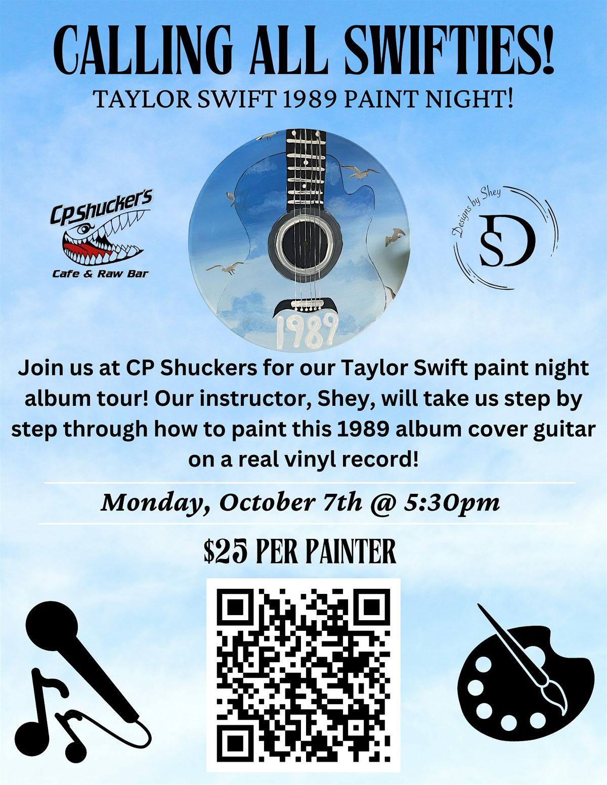 Taylor Swift Paint Night at CP Shuckers VB