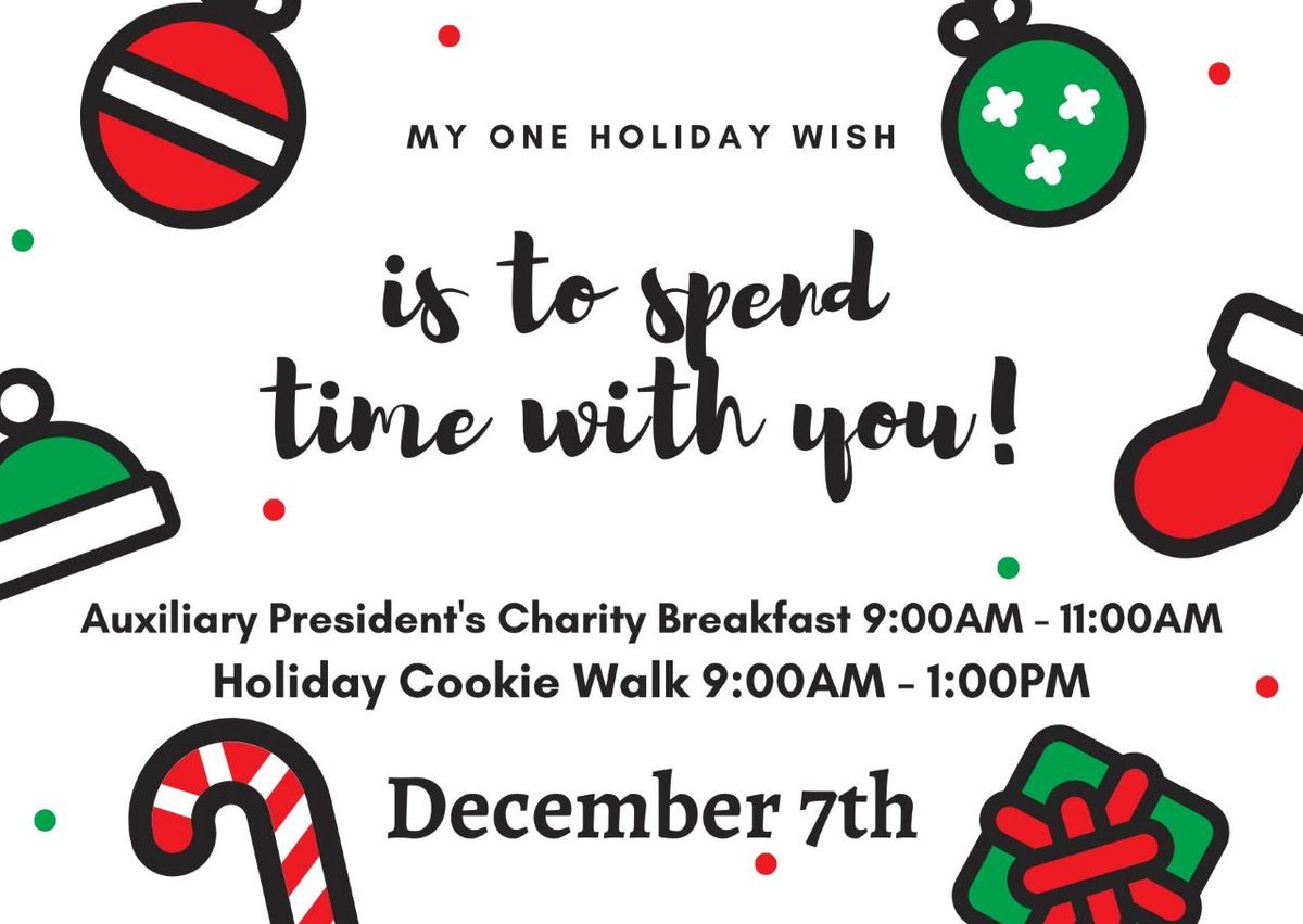 Charlotte Eagles Holiday Cookie Walk & Auxiliary President's Charity Breakfast