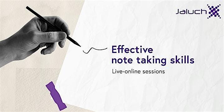 Effective Note Taking Skills: Live-Online Training