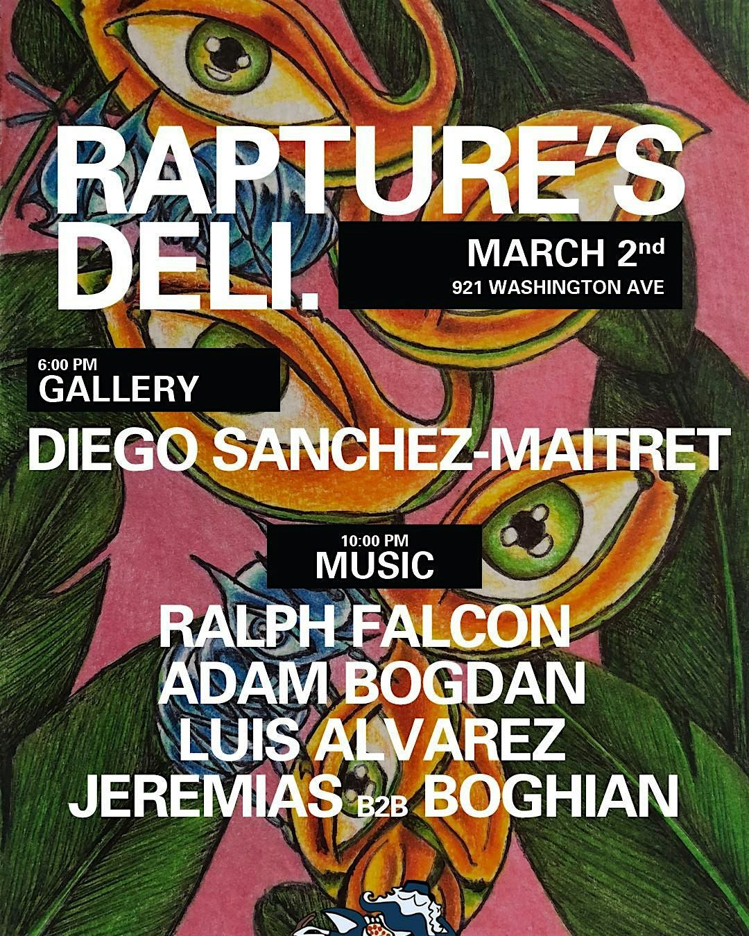 RAPTURE's DELI - pres. RALPH FALCON - art gallery by DIEGO SANCHEZ-MAITRET