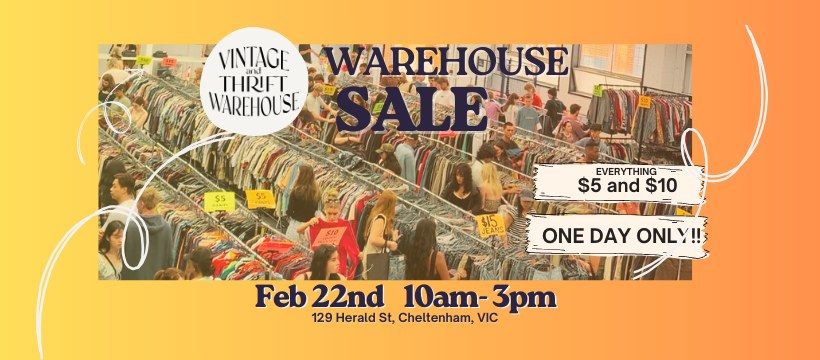 Vintage & Thrift Warehouse Sale - Melbourne 2025