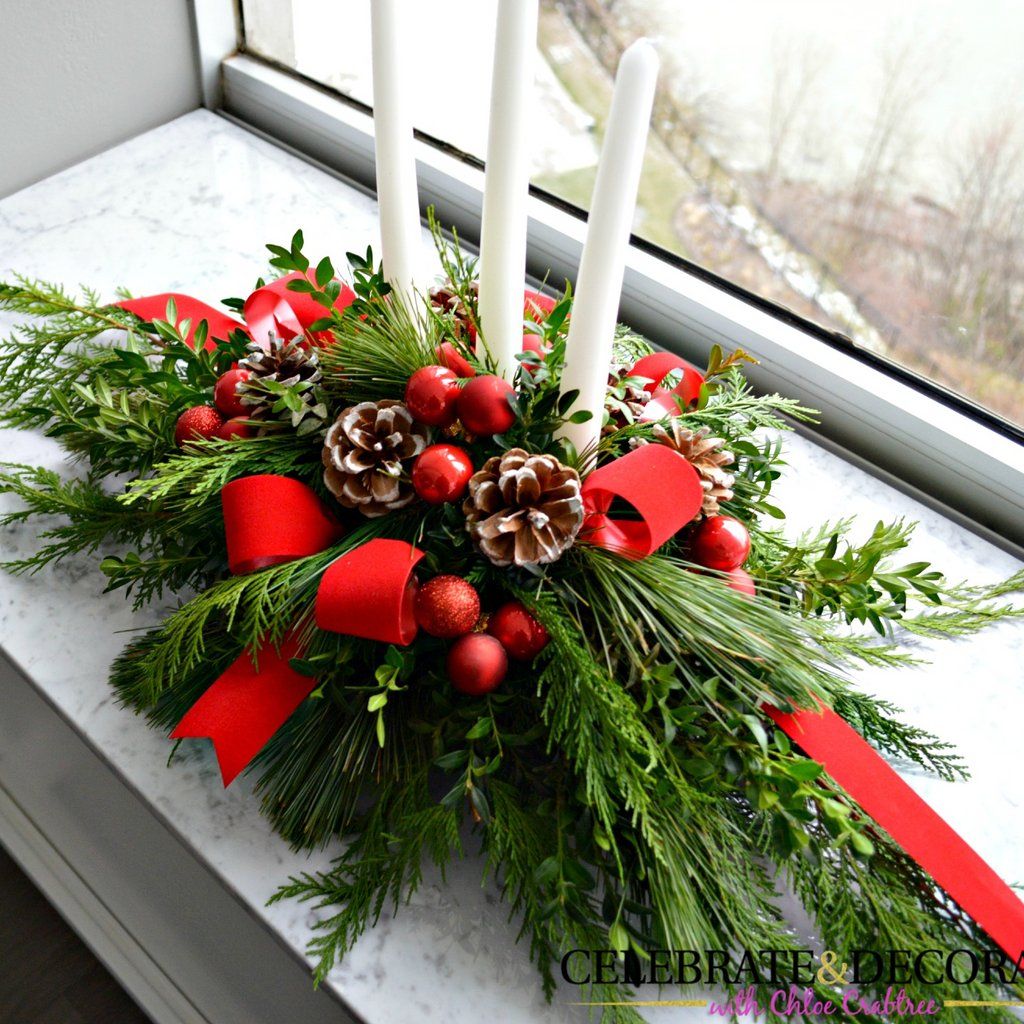 Christmas Flower Table Centerpiece Workshop