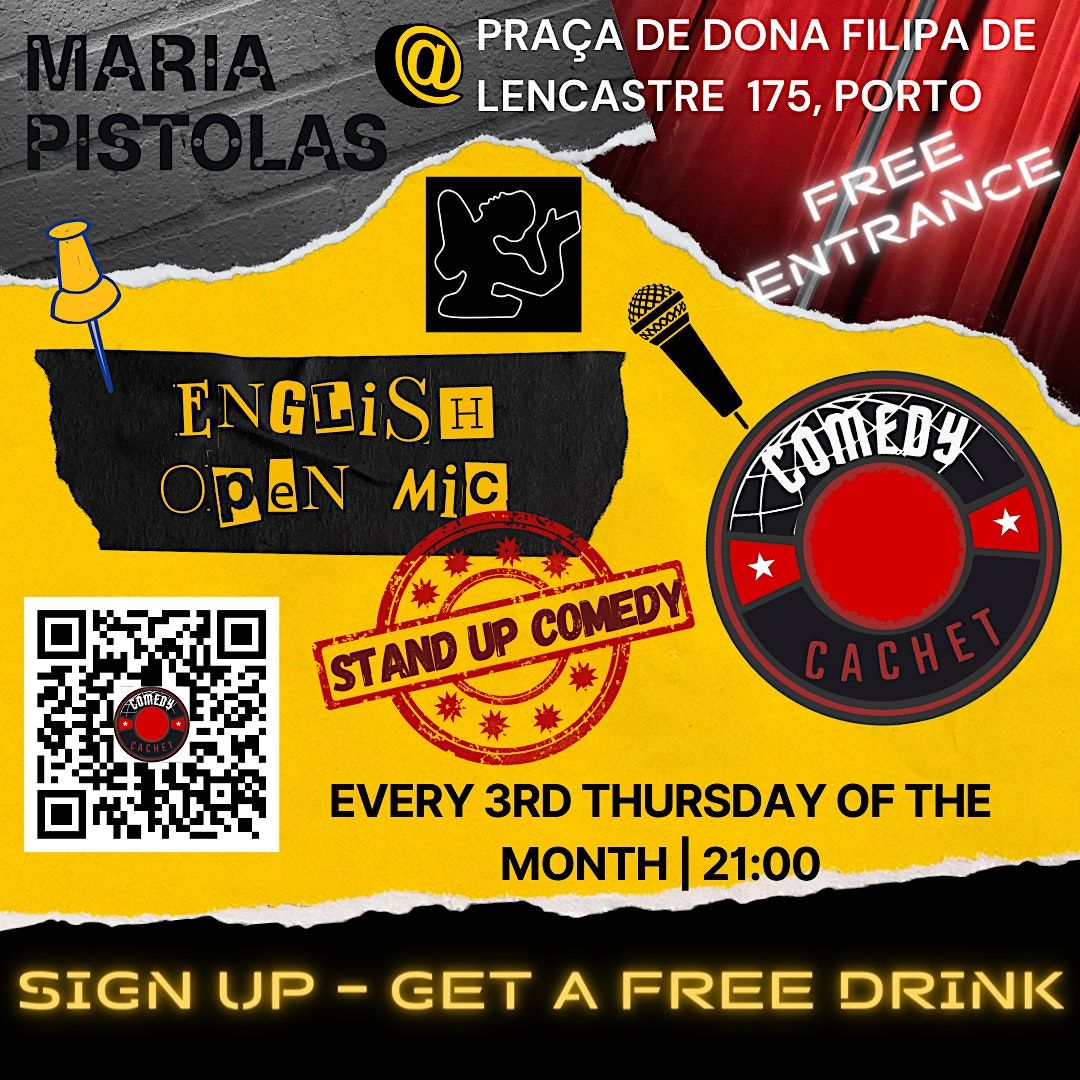 ENGLISH STAND UP COMEDY OPEN MIC @Porto