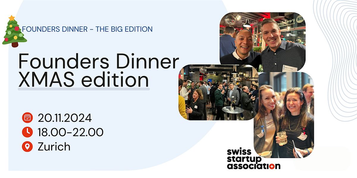 SSA Big Founders Dinner: Xmas edition - 20.11.2024