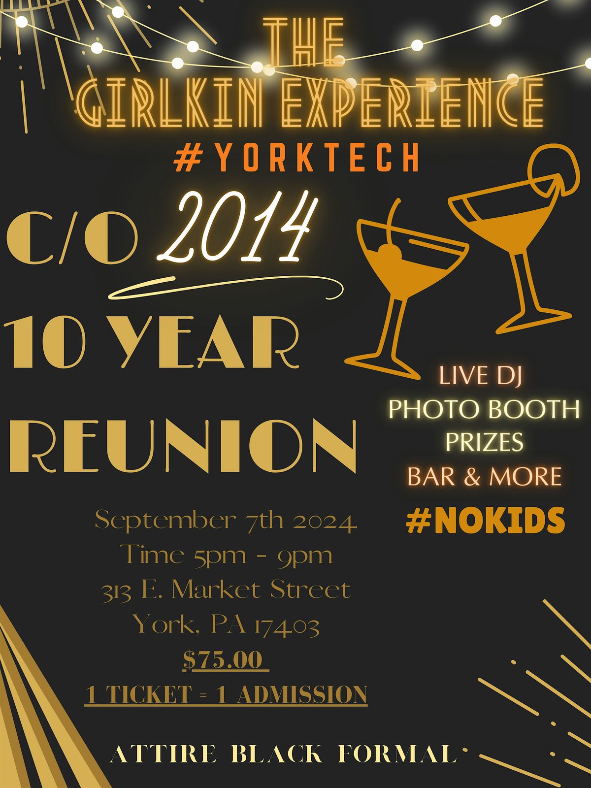 YORK TECH C\/O 2014 10 YEAR REUNION