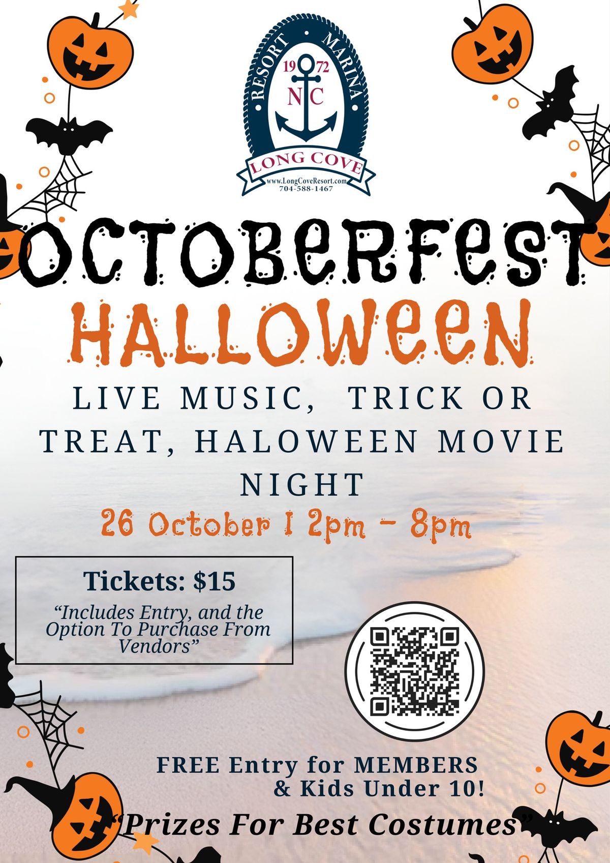 Boos & Brews by the Lake: Halloween & Oktoberfest at Long Cove Resort!