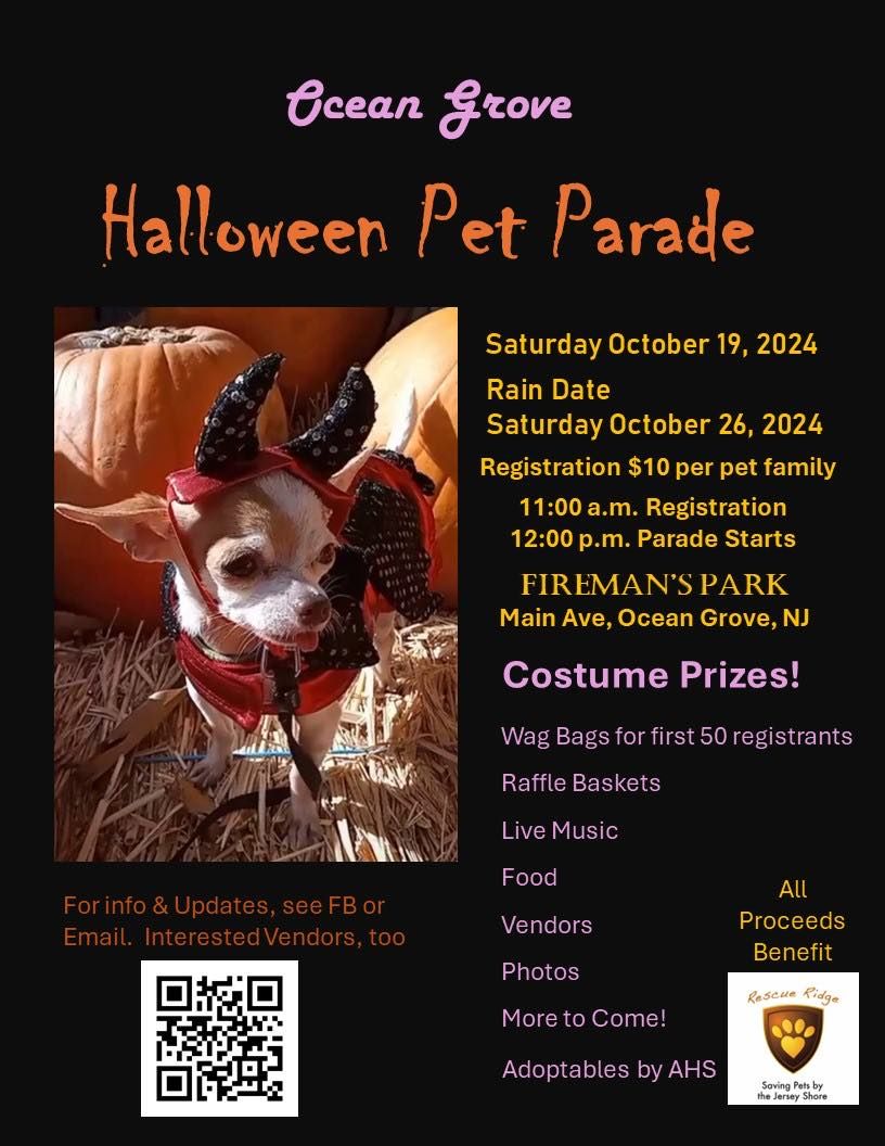 Ocean Grove Halloween Pet Parade & Costume Contest