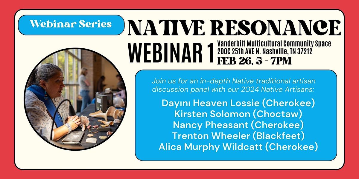 Native Resonance Webinar with NAIA and Vanderbilt's SCSJI