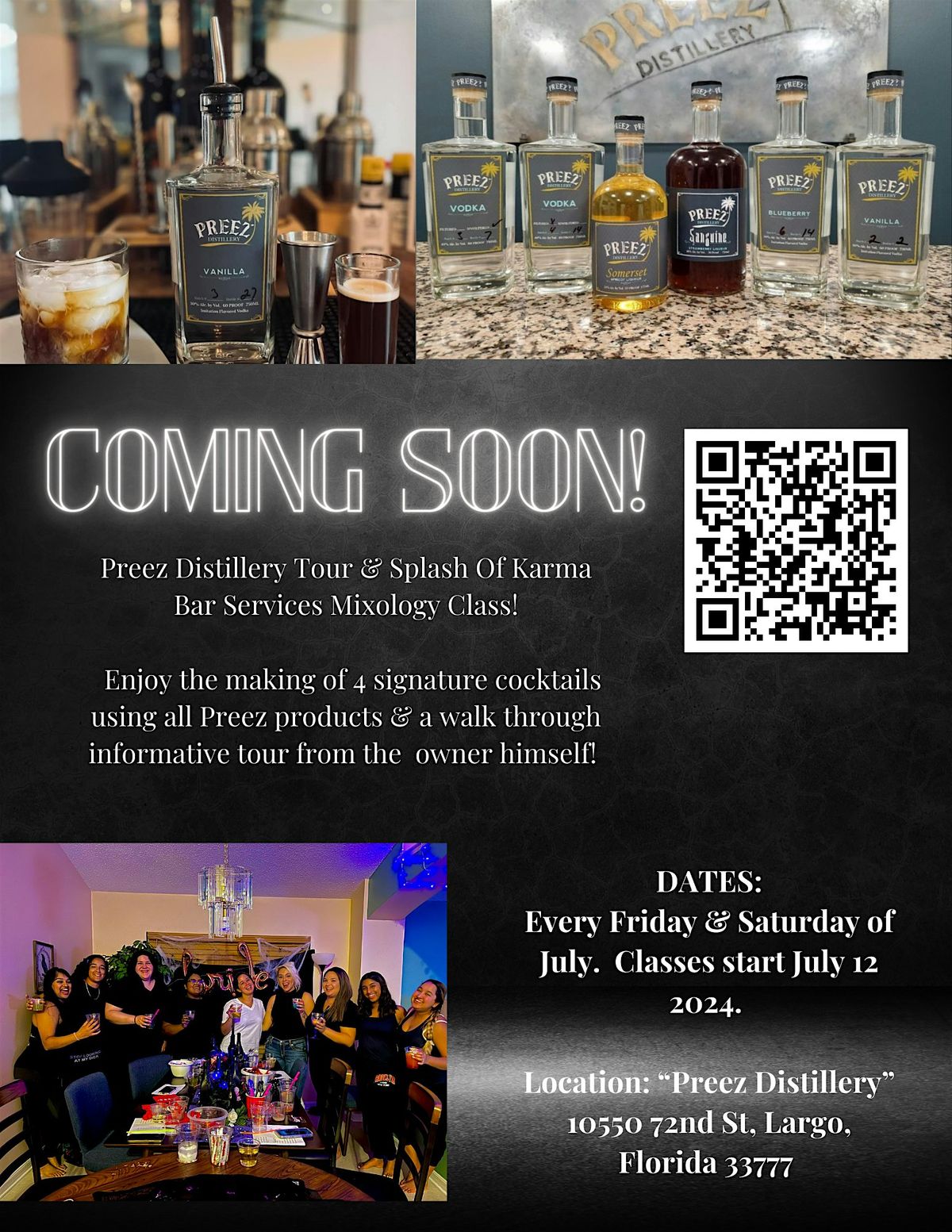 Preez Vodka Distillery Tour & Splash Of Karma Bar Services Mixology Class