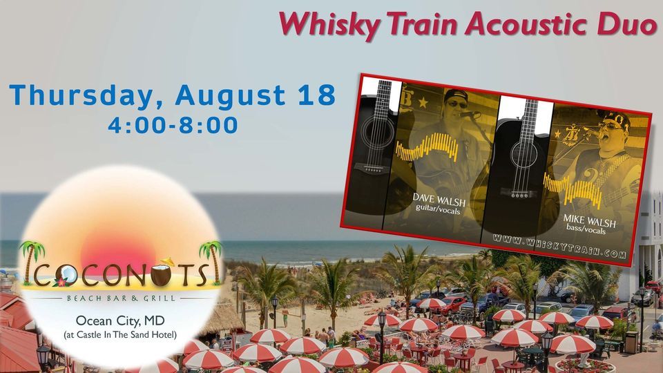 Whisky Train Acoustic Duo at Coconuts, Coconuts Beach Bar & Grill