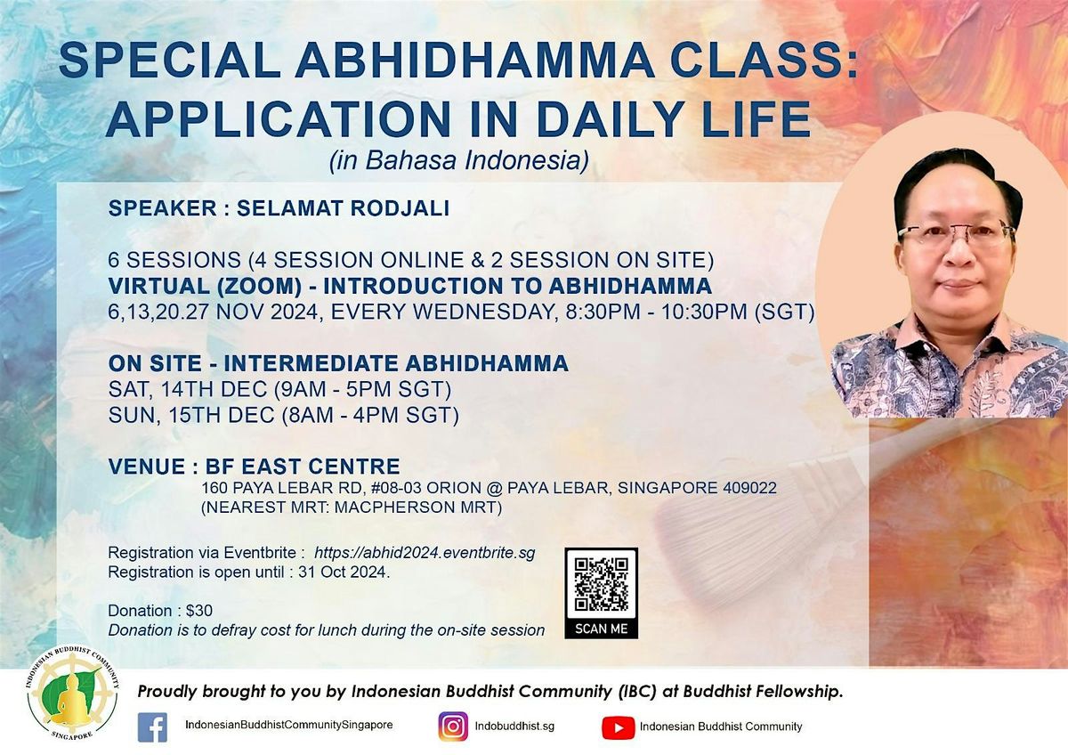 Special Abhidhamma Class: Application in daily life (in Bahasa Indonesia)