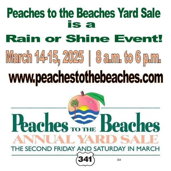 Peaches to the Beaches Yard Sale