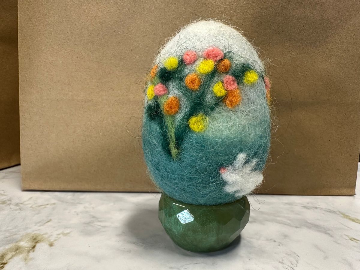 Felting-Floral Egg SOLD OUT!