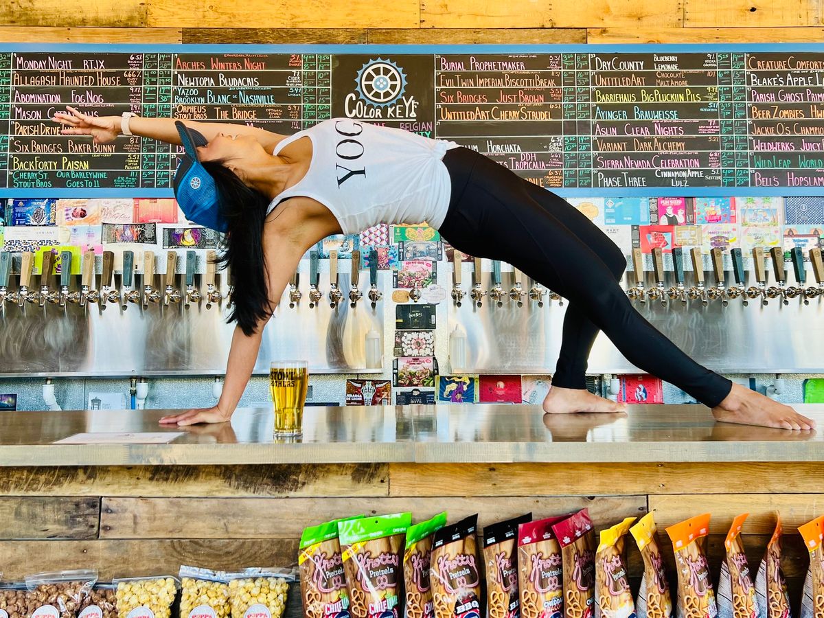 Sip n Stretch Saturday Yoga!