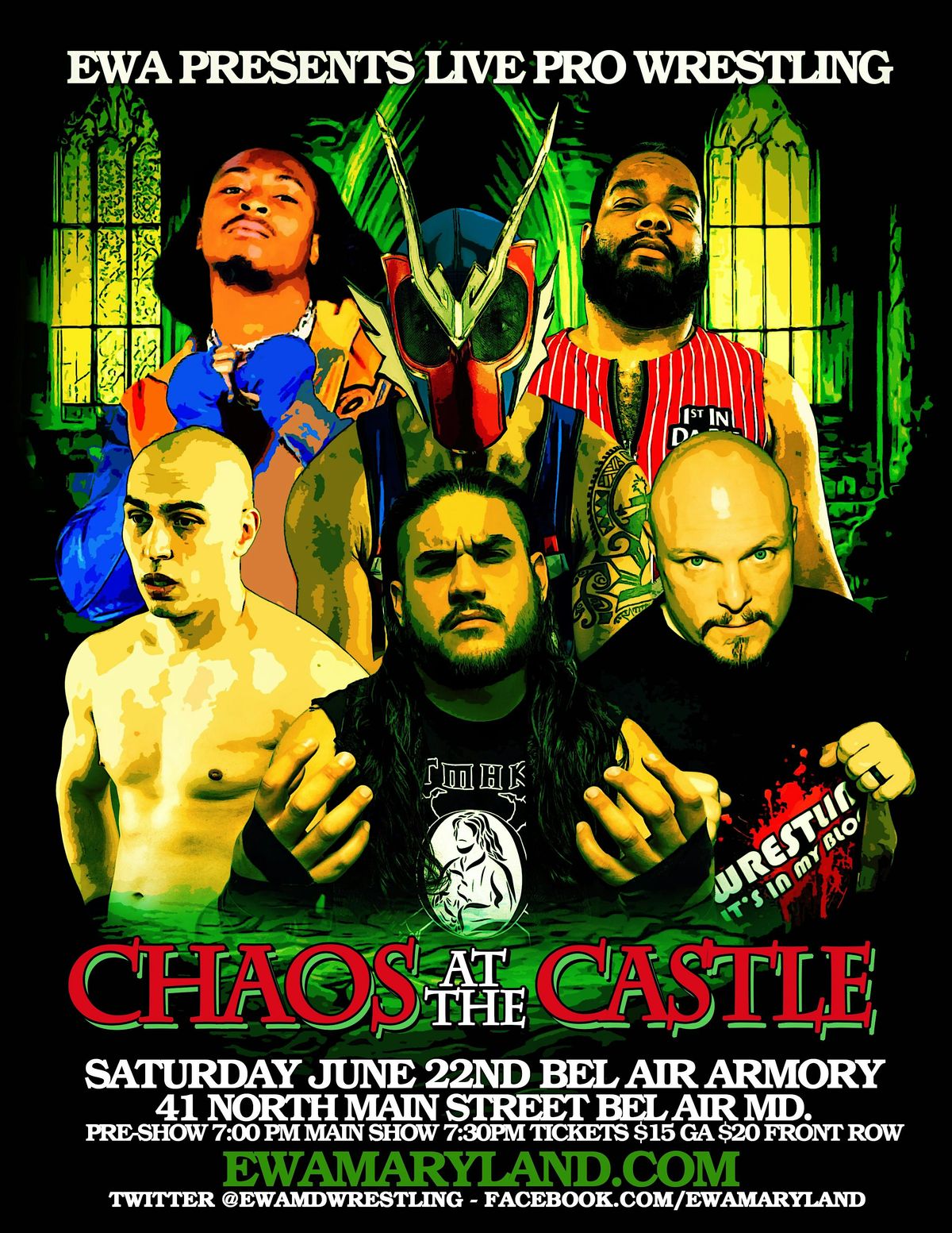 EWA Pro Wrestling Chaos At The Castle 2024 June 22nd 2024