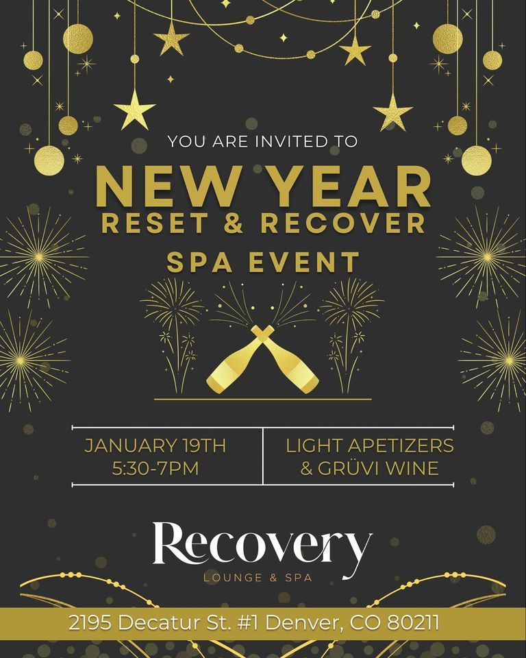 Reset & Recover Spa Event, Recovery Lounge & Spa, Denver, 19 January 2024