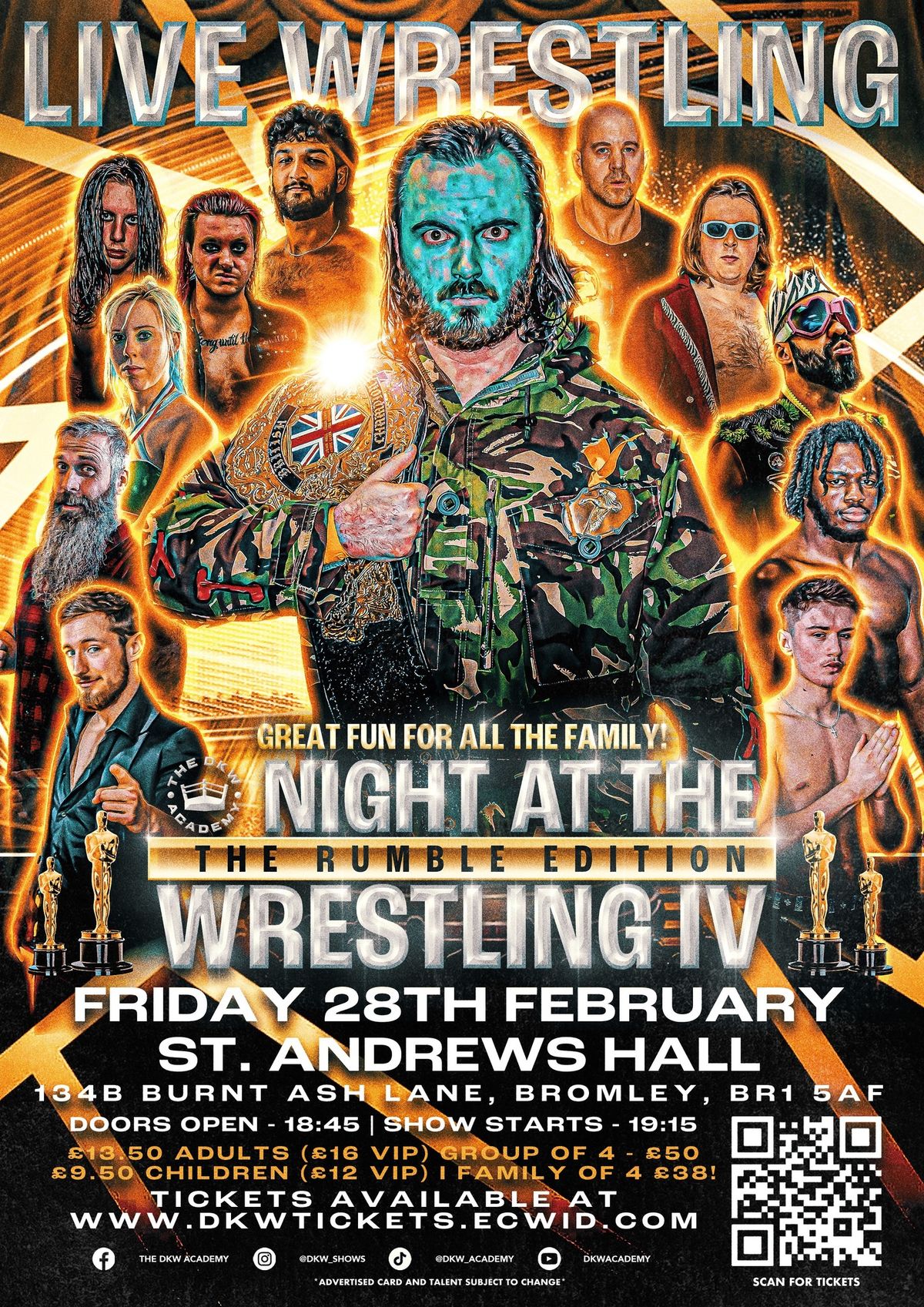 *LIVE PROFESSIONAL WRESTLING IN BROMLEY* The DKW Academy Presents: A NIGHT AT THE WRESTLING IV